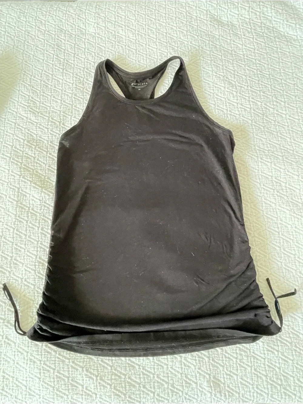 Athleta 1 black&grey camo ,capri and 2 black seize M plus 2 tank top M